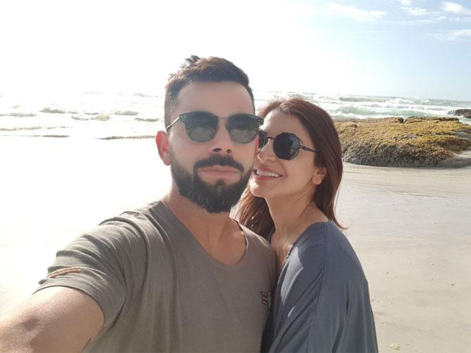 Virat Kohli and Anushka Sharma in Cape Town