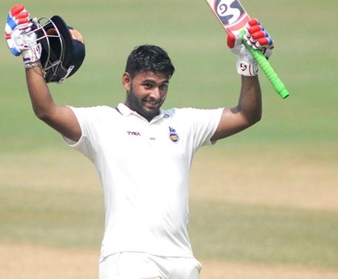 Rishabh Pant. Photograph: BCCI Domestic/Twitter