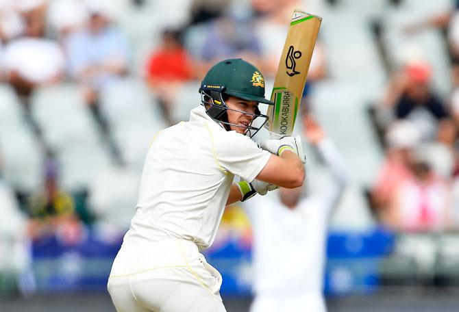 Australia's Tim Paine bats on Day 3