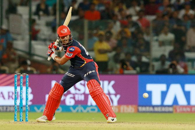 Shreyas Iyer plays a big shot