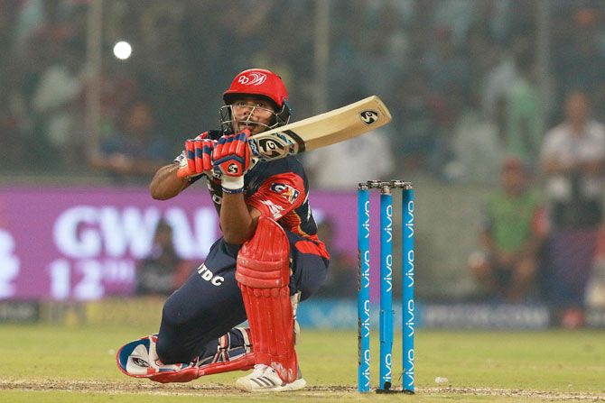 Rishabh Pant played some innovative shots en route his century