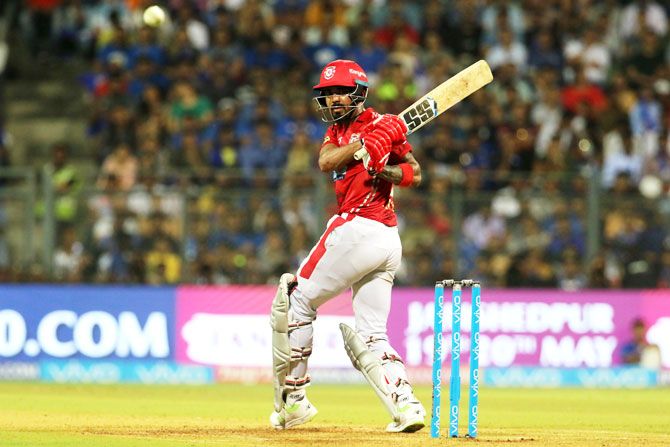 KL Rahul struck another half-century (94) before being dismissed in the 19th over