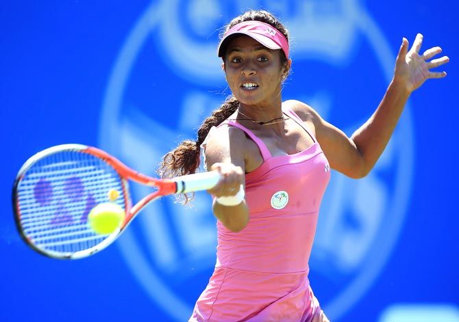 Ankita Raina battled from a set down to beat her Aussie rival