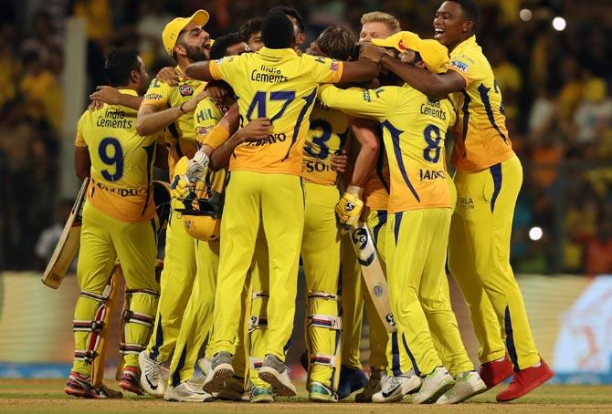 CSK won the the IPL title in 2018 after returning to the tournament following a two-year suspension