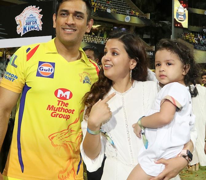 CSK heroes celebrate IPL glory with families - Rediff.com Cricket