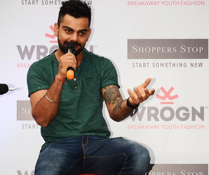 'WROGN' is a fashion line that belongs to Virat Kohli