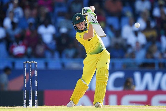 Alyssa Healy top-scored for Australia with 46 runs