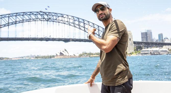 Last week Shikhar Dhawan enjoyed a boat ride in Sydney