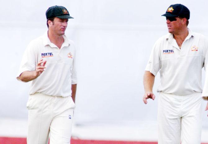 Steve Waugh is the villain in Warney's book. Photograph: Hamish Blair/AllSports