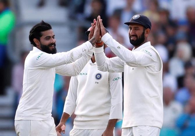 Ravindra Jadeja and Cheteshwar Pujara