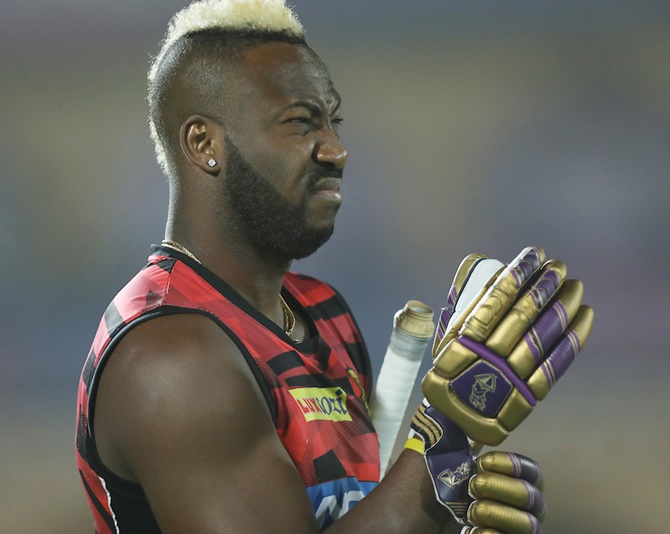 Andre Russell's new blonde hairstyle ahead of ipl 2021 - YouTube