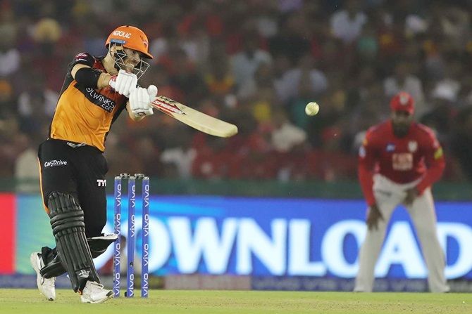 David Warner's 50 came off 49 balls, his slowest in the IPL