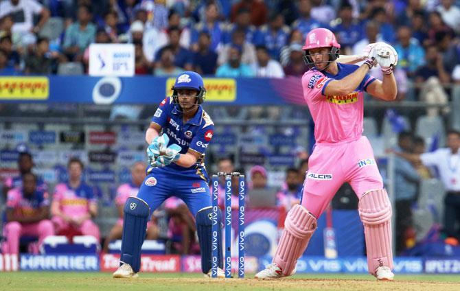 Rajasthan Royals' Jos Buttler bata en route his 89