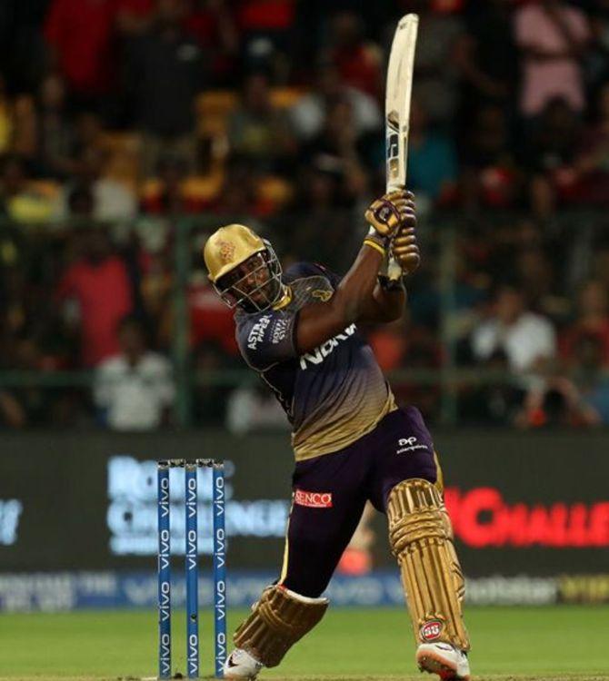 Andre Russell of Kolkata Knight Riders