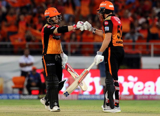 Sunrisers Hyderabad's David Warner and Jonny Bairstow are currently sitting at the first and second spots respectively in the leading run-scorers' list in the IPL