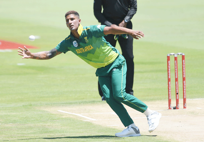 South African pace bowler Beuran Hendricks 