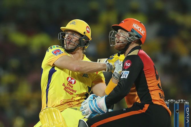 CSK opener Shane Watson found the boundaries at will against the Sunrisers Hyderabad