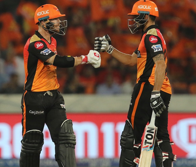 David Warner and Manish Pandey