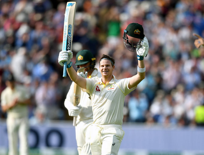 Steve Smith has batted brilliantly in the ongoing Ashes Tests, scoring twin tons in the opening Test and 92 in the first innings of the 2nd Test before getting concussed following a hit on the head by Jofra Archer
