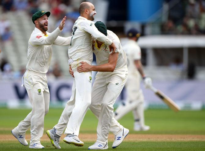 Nathan Lyon had figures of 6-49 in the 2nd innings of the 1st Ashes Test at Edgbaston in Birmingham on Monday