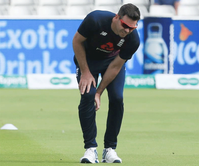 James Anderson has been sidelined from the 2nd Ashes Test with a calf injury