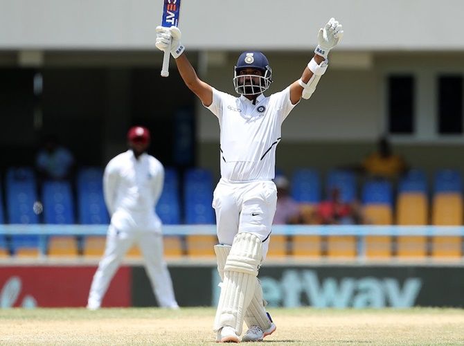 Anjikya Rahane scored his first Test ton in two years