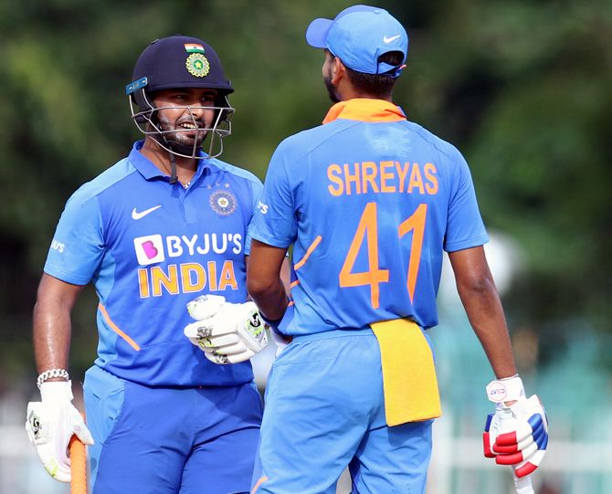 Rishabh Pant (71) and Shreyas Iyer (70) resurrected the innings with their gritty partnership after the openers fell cheaply