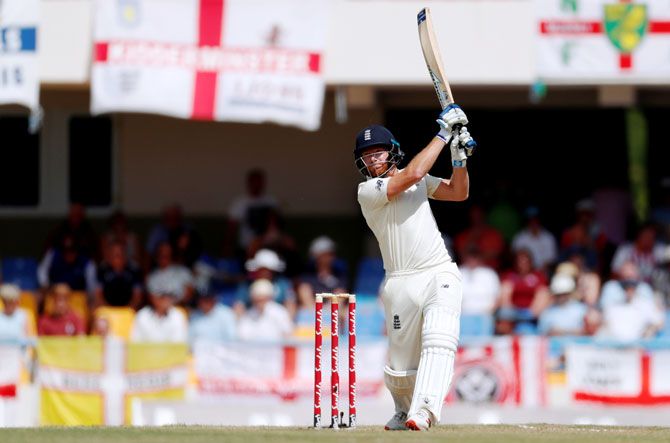 England's Jonny Bairstow bats during his innings of 52