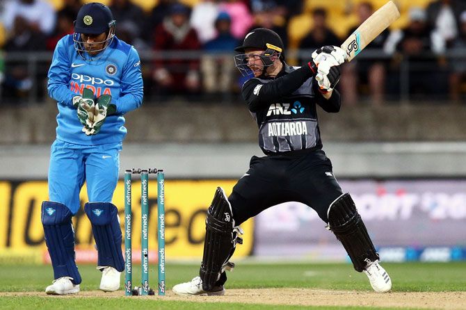 Opener Tim Seifert hit a quickfire half-century to power New Zealand to a huge 219/6 in the first T20 International