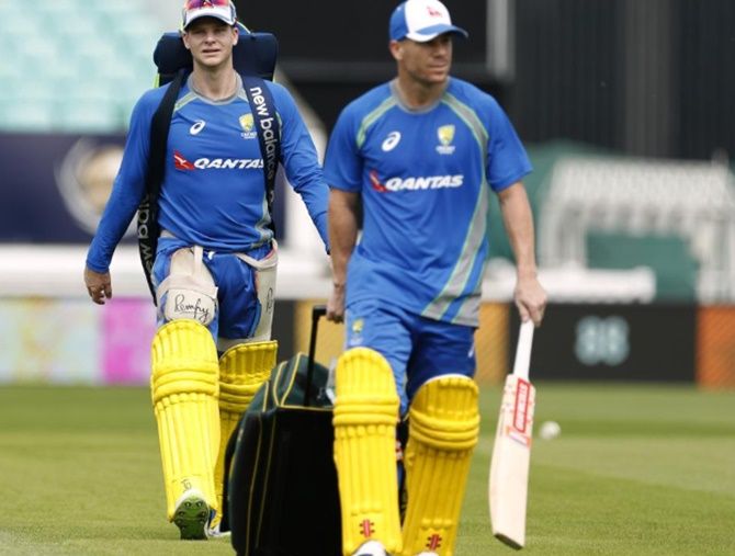 Steve Smith and David Warner will complete their one-year international bans on March 28