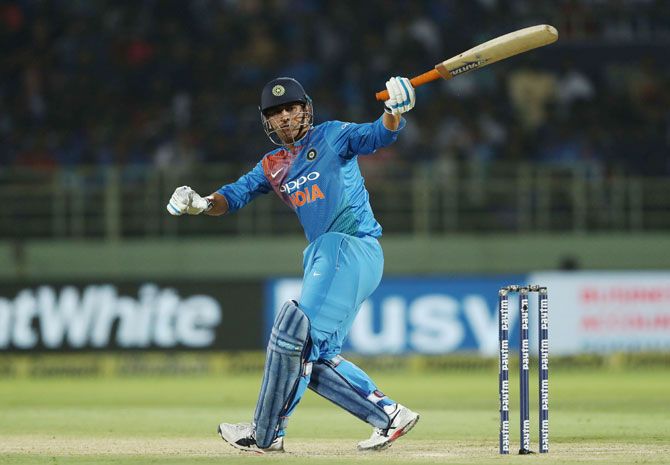 MS Dhoni struggled to get going in the first T20I against Australia in Visakhapatnam on Sunday, scoring 29 off 37 balls