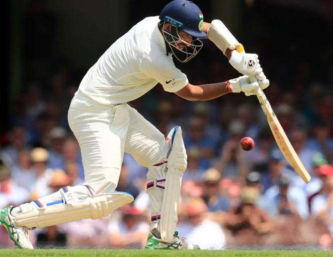  Pujara hit his 49th first class hundred and shared an unconquered 201-run fourth-wicket stand with Sheldon Jackson (90) to help his side end the fourth day at 224 for three, just 55 runs away from victory