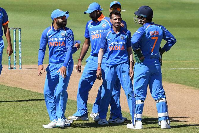 India's players celebrate