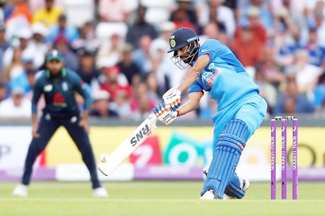 India's Bhuvneshwar Kumar in action in the third ODI against England at Headlingley on July 17, 2018.