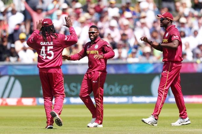 Fabian Allen (centre) was included in the squad on the back of his performance at the Caribbean Premier League (CPL) last year and recently at the ICC Men's Cricket World Cup 2019