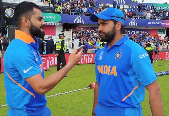 Virat Kohli with ODI deputy Rohit Sharma