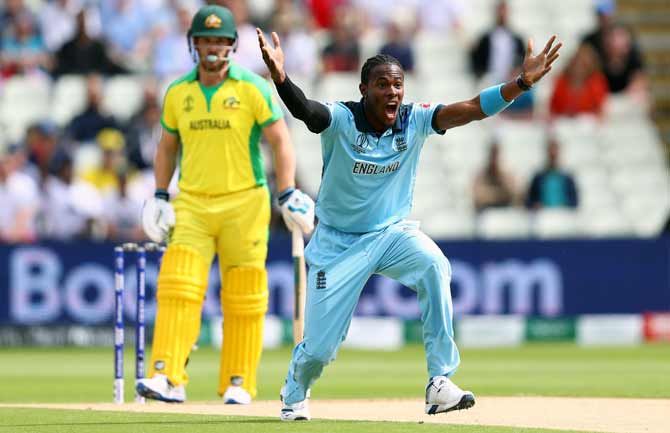 Jofra Archer is England's highest-wicket taker with 19 wickets from 10 games. Photograph: Michael Steele/Getty Images