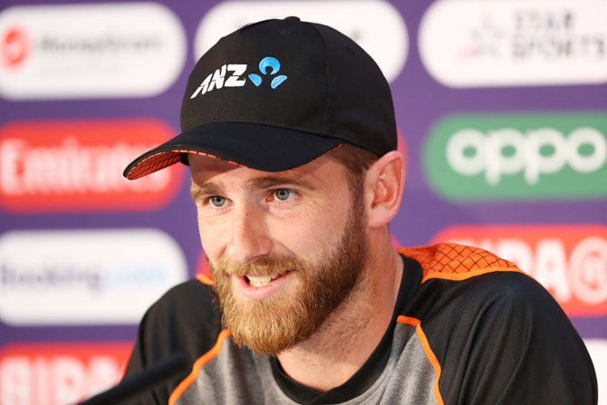 Kane Williamson speaks during a press conference on Saturday