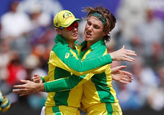 Adam Zampa and Steve Smith