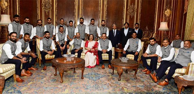 Indian team at the British High Commission