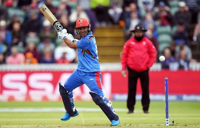 Hashmatullah Shahidi top-scored for Afghanistan with 59