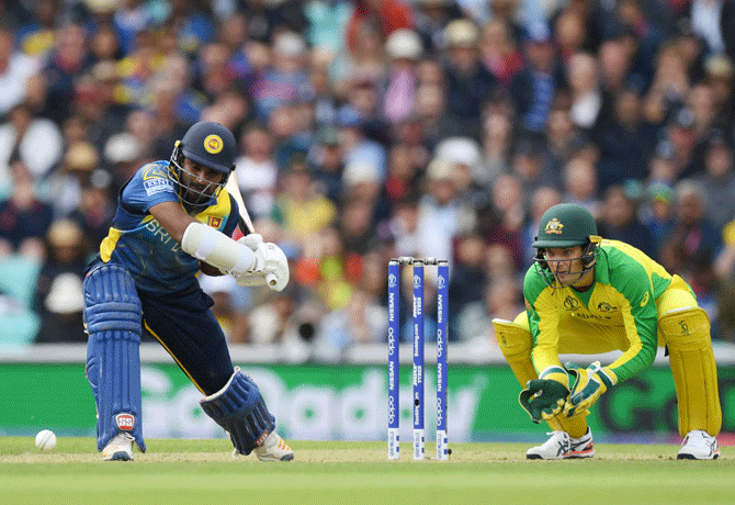 Sri Lanka captain Dimuth Karunaratne top-scored for Sri Lanka with 97 in their unsuccessful run-chase