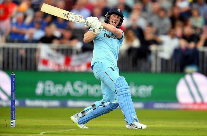 Eoin Morgan registered the fourth fastest hundred in World Cup history, getting his 13th ODI hundred off only 57 balls