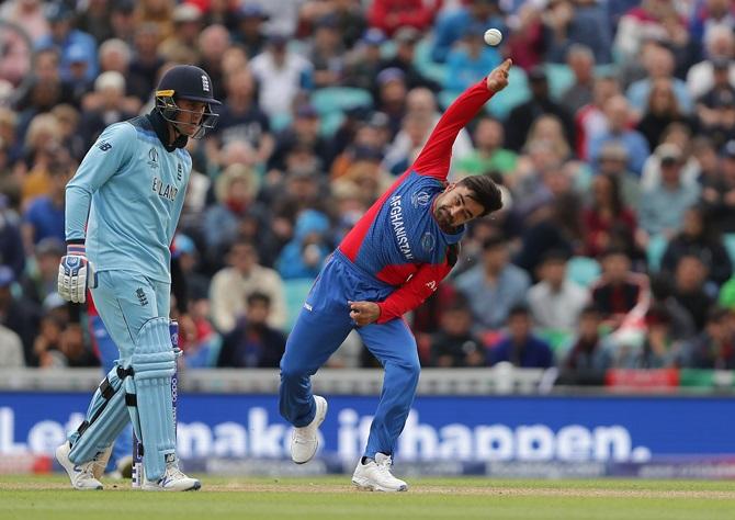 Afghanistan leg-spinner Rashid Khan leaked 110 runs off nine overs against England to become the most expensive bowler in World Cup history