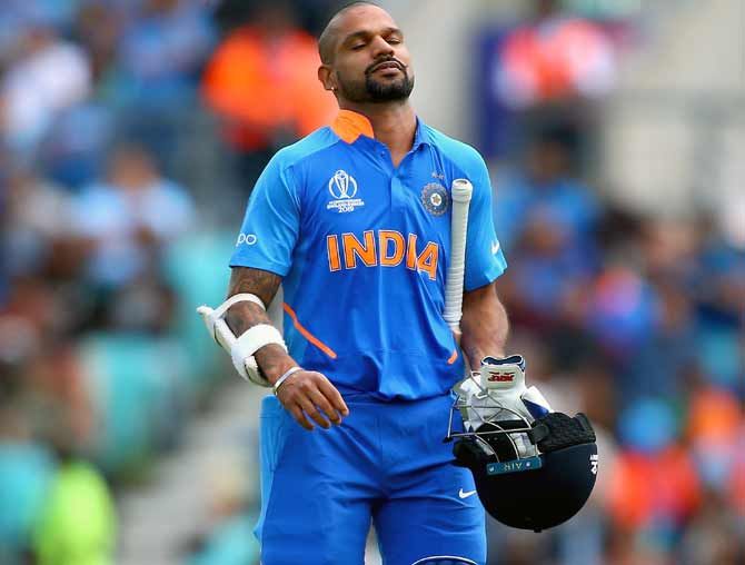 Shikhar Dhawan has had a string of low scores since returning from a thumb injury he sustained during the World Cup