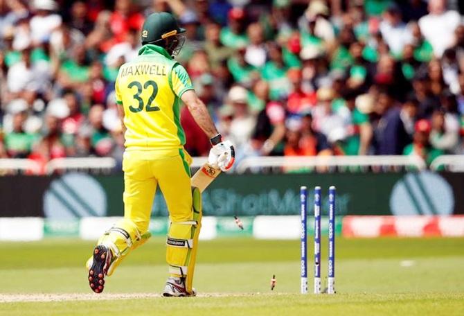 Glenn Maxwell is run-out