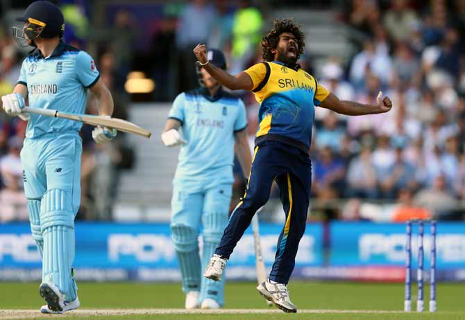 Sri Lanka's strike bowler Lasith Malinga took four wickets in their surprise win over England last Friday