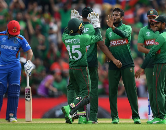 World Cup PHOTOS Bangladesh sink Afghanistan after Shakib brilliance