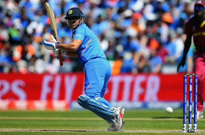 Mahendra Singh Dhoni scored 56 not out off 61 balls against West Indies on Thursday
