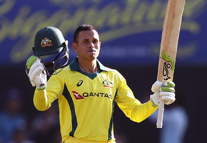 Australia opener Usman Khawaja struck his maiden ODI century on Friday in the 2nd ODI in Ranchi